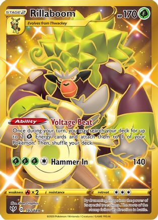 Rillaboom (Secret) 197  - Holofoil - Secret Rare