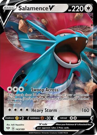Salamence V 143  - Holofoil - Ultra Rare