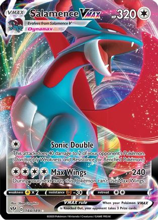 Salamence VMAX 144/189 - SWSH03 Darkness Ablaze Holofoil