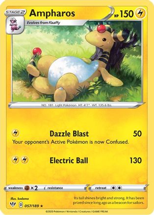 Ampharos 057  - Rare