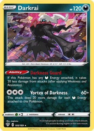 Darkrai 105  - Holofoil - Holo Rare
