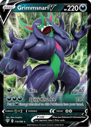 Grimmsnarl V 114  - Holofoil - Ultra Rare