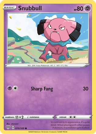 Snubbull 070  - Common