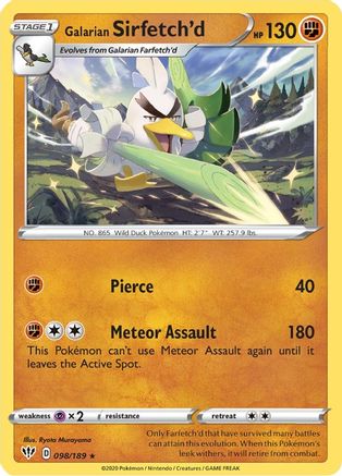 Galarian Sirfetch'd 098  - Rare