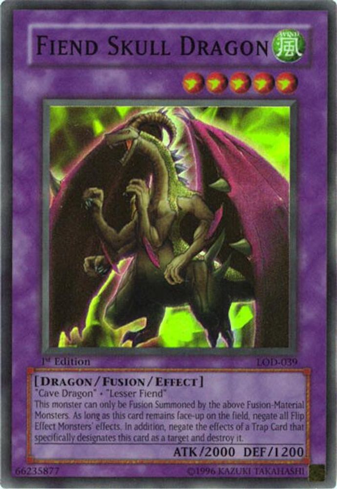 Fiend Skull Dragon (LOD-039) - Super Rare