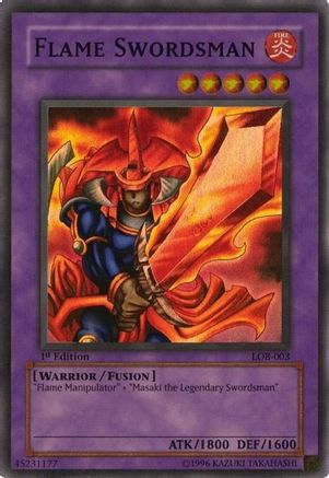 Flame Swordsman (LOB-003) - The Legend of Blue Eyes White Dragon Unlimited