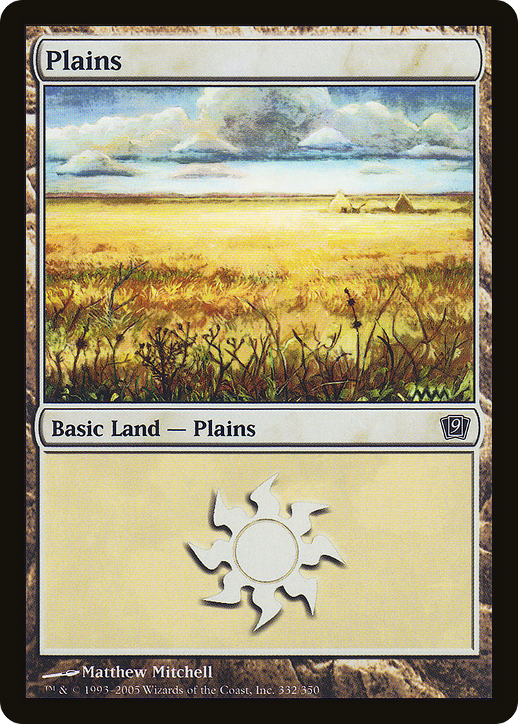 Plains (9ED-332★) - 9th Edition Foil