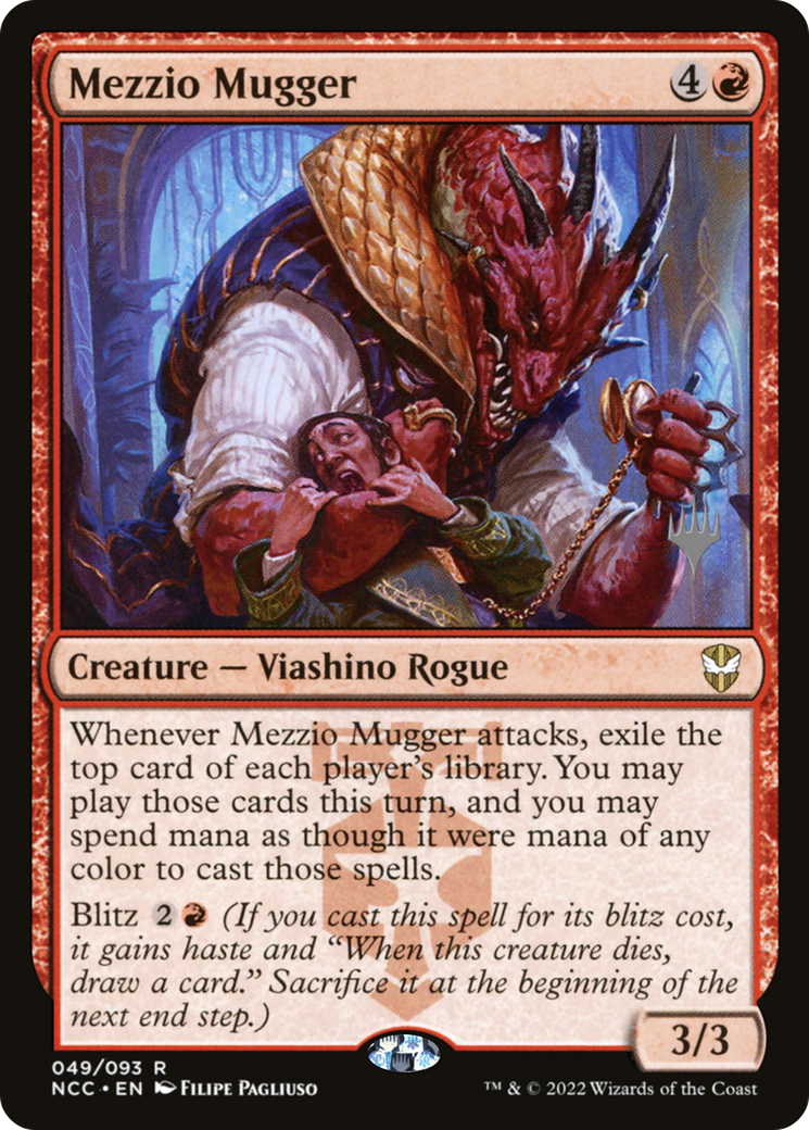 Mezzio Mugger (Pack Promo) [Streets of New Capenna Commander Promos] 