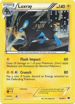Luxray - 46/99 (Cosmos Holo)/99  - Holofoil - Promo