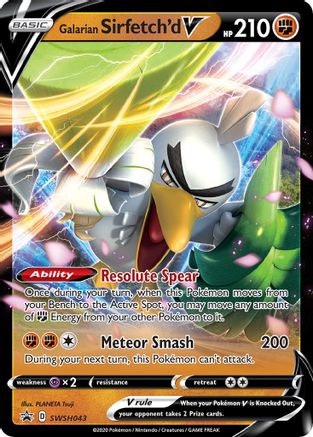 Galarian Sirfetch'd V SWSH043  - Holofoil - Promo