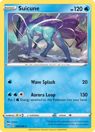 Suicune 037/189  - Rare