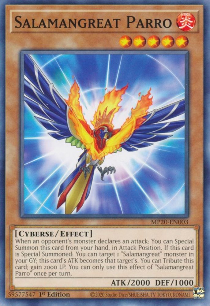 Salamangreat Parro (MP20-EN003) - Common