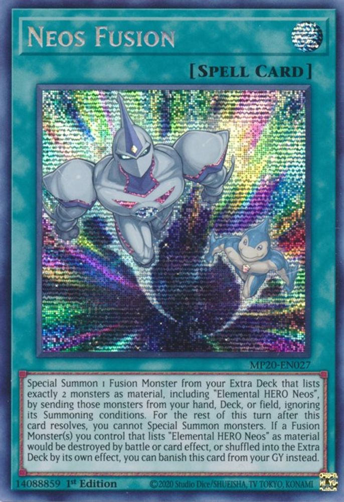 Neos Fusion [MP20-EN027] Prismatique Secret Rare 