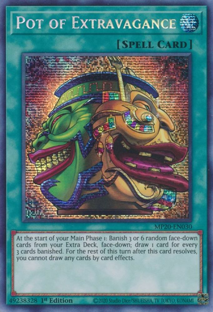 Pot of Extravagance (MP20-EN030) - Prismatic Secret Rare