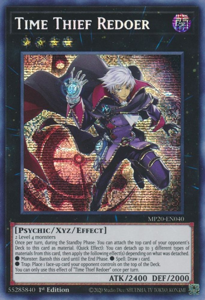 Time Thief Redoer [MP20-EN040] Prismatique Secret Rare 