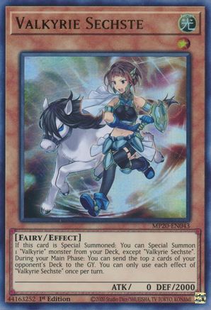 Valkyrie Sechste [MP20-EN043] Ultra Rare 