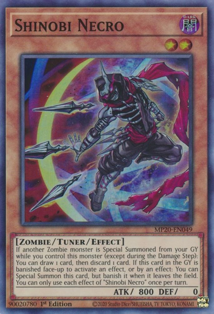 Shinobi Necro (MP20-EN049) - Super Rare