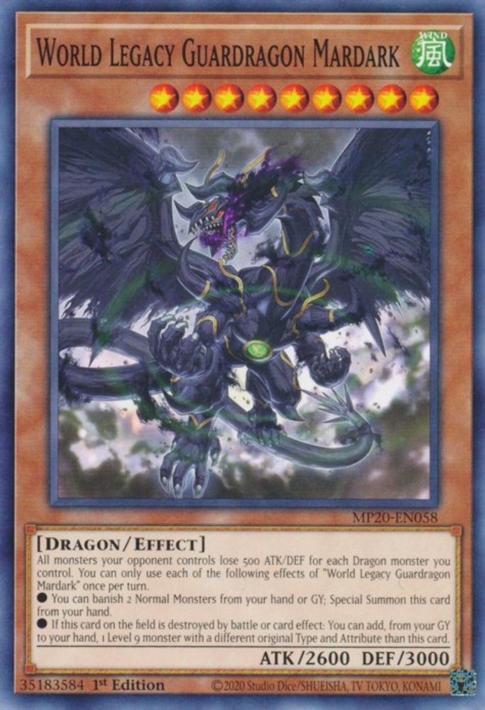 World Legacy Guardragon Mardark (MP20-EN058) - Common