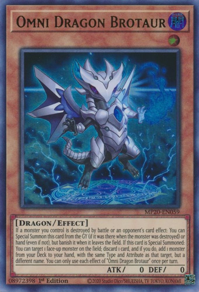Omni Dragon Brotaur (MP20-EN059) - Ultra Rare