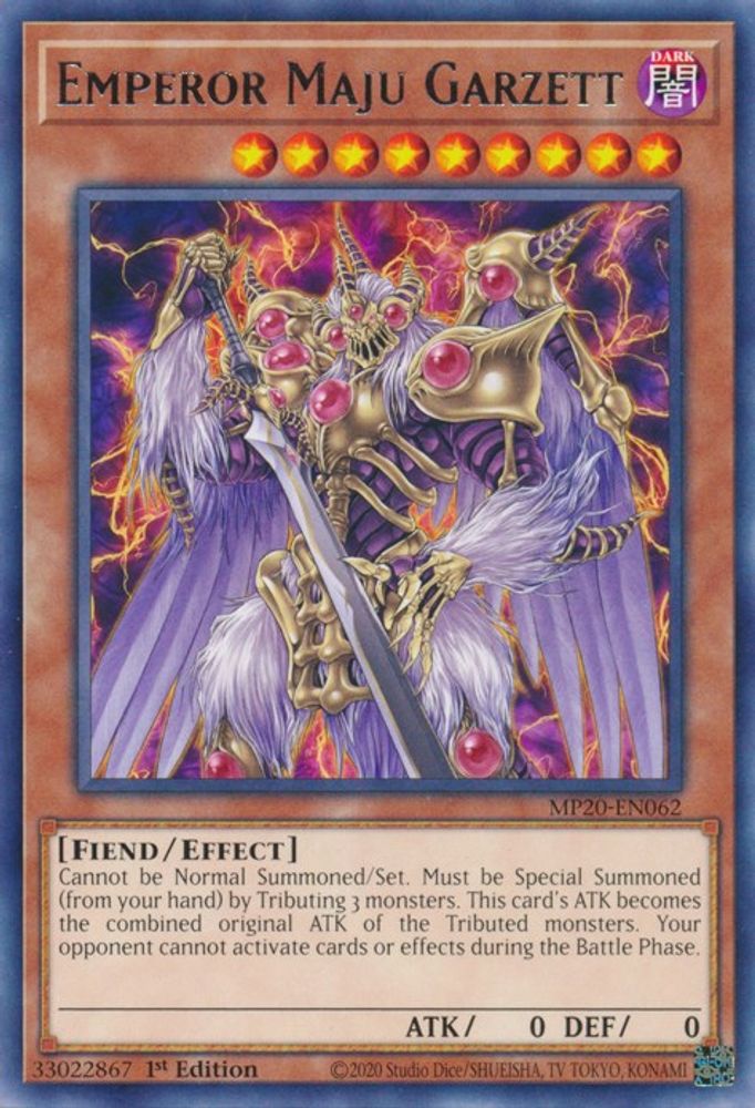 Emperor Maju Garzett (MP20-EN062) - Rare