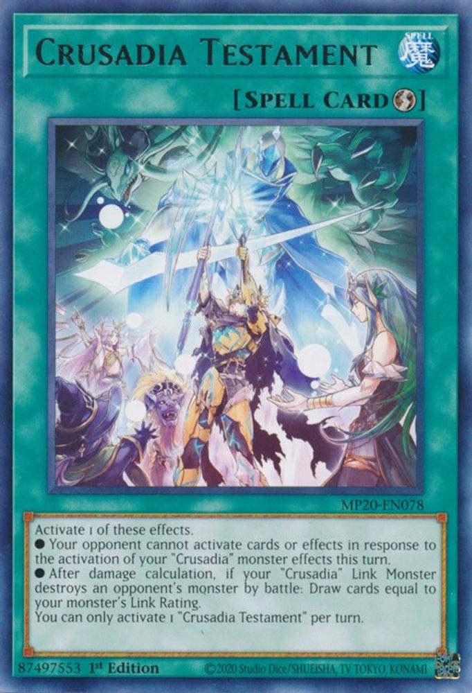 Crusadia Testament (MP20-EN078) - Rare