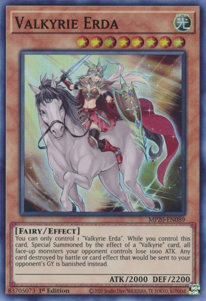 Valkyrie Erda (MP20-EN089) - Super Rare