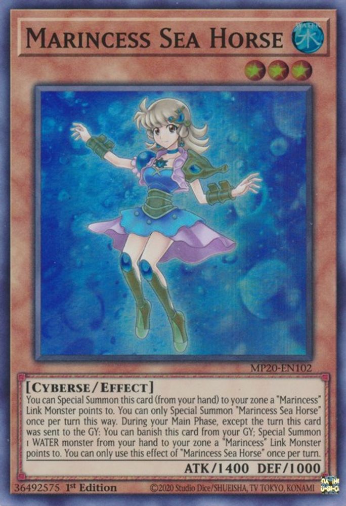 Marincess Sea Horse (MP20-EN102) - Super Rare