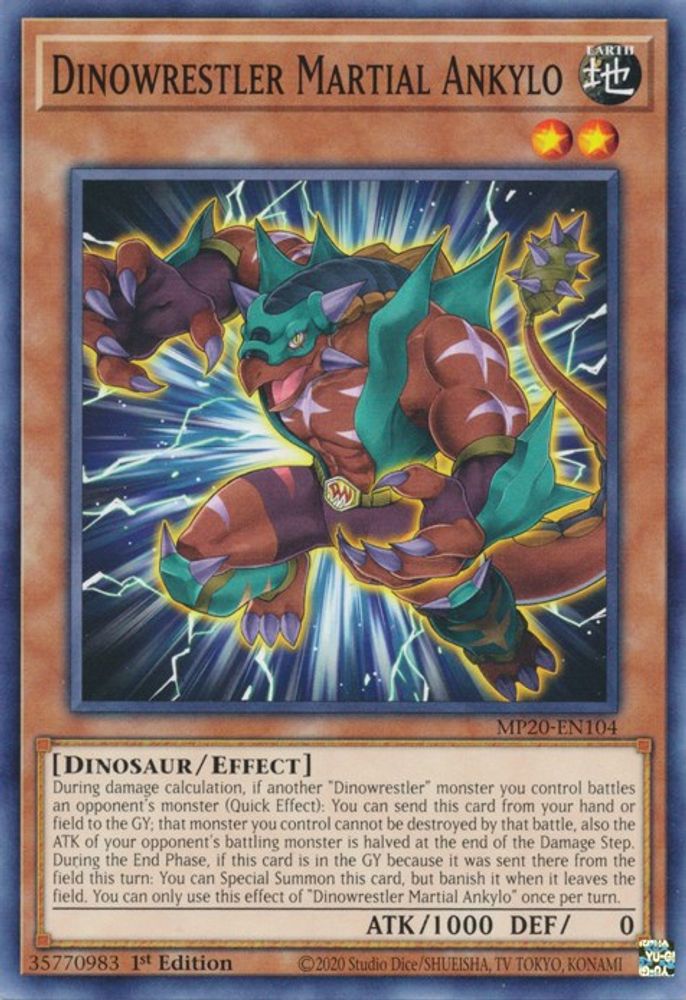 Dinowrestler Martial Ankylo (MP20-EN104) - Common