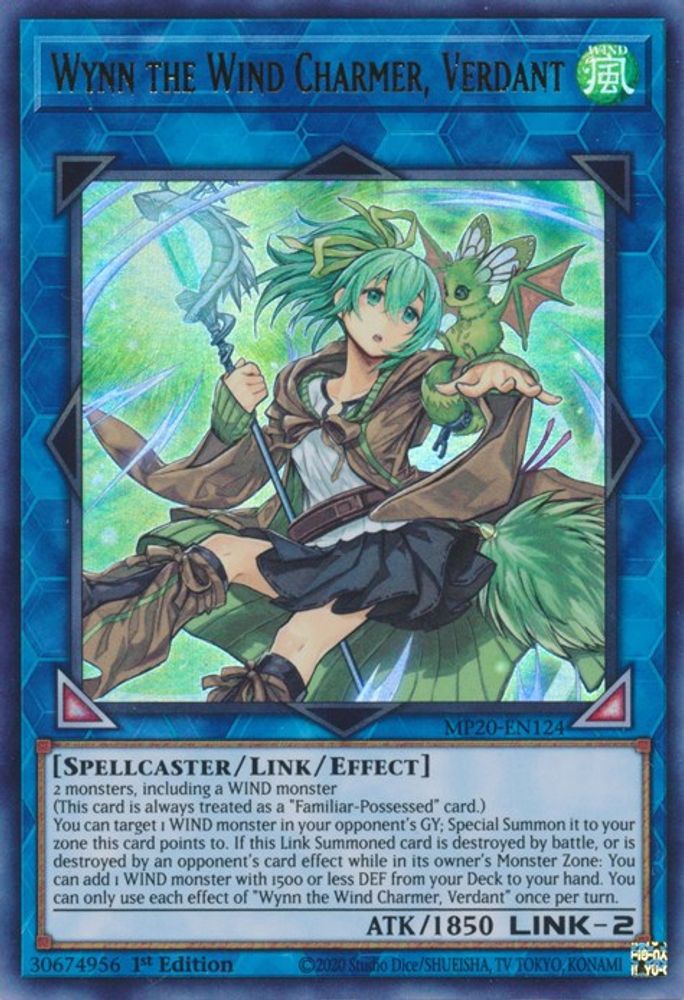 Wynn the Wind Charmer, Verdant (MP20-EN124) - Ultra Rare