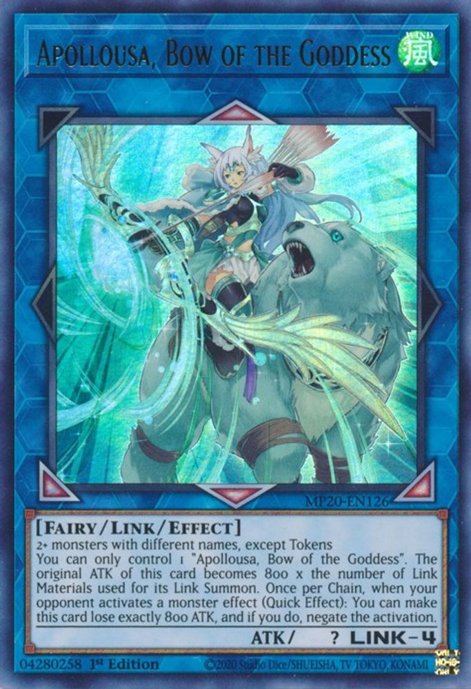 Apollousa, Bow of the Goddess (MP20-EN126) - Ultra Rare