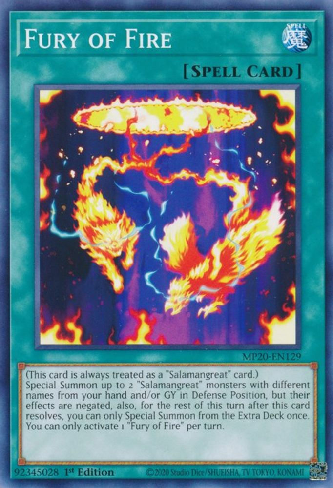 Fury of Fire (MP20-EN129) - Common