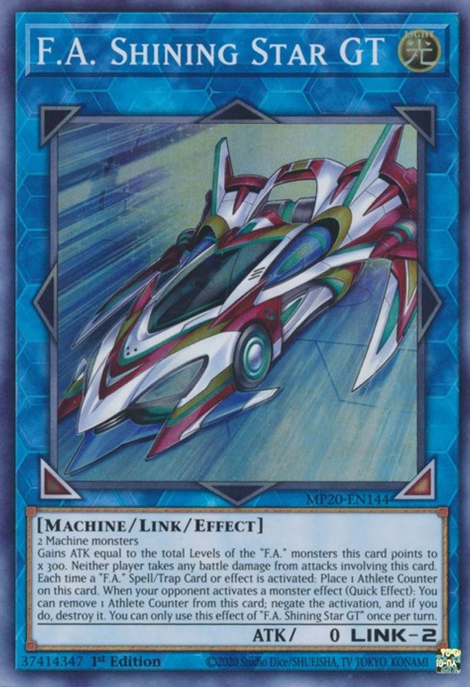 F.A. Shining Star GT (MP20-EN144) - Super Rare
