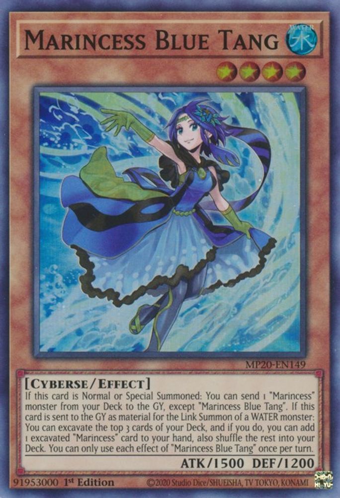 Marincess Blue Tang (MP20-EN149) - Super Rare