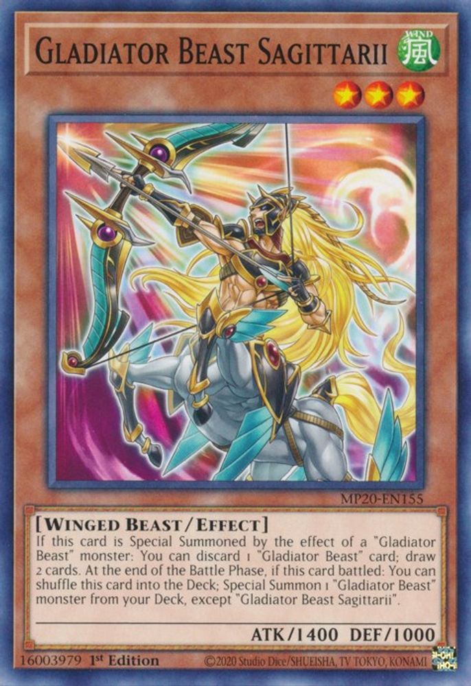 Bête gladiateur Sagittarii [MP20-EN155] Commun 