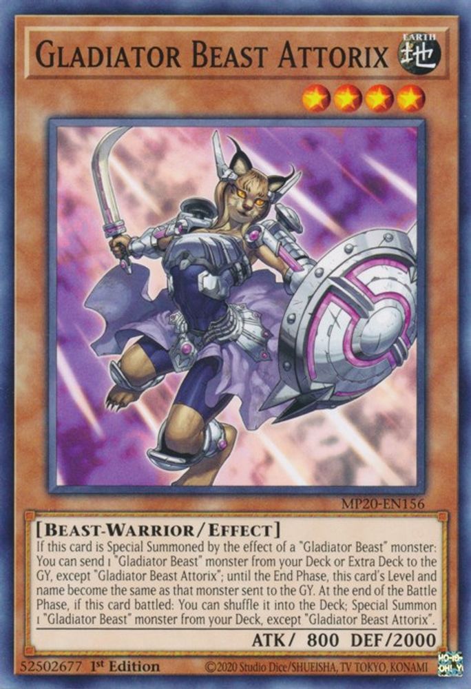 Gladiator Beast Attorix (MP20-EN156) - Common