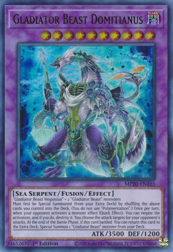 Gladiator Beast Domitianus (MP20-EN165) - Ultra Rare