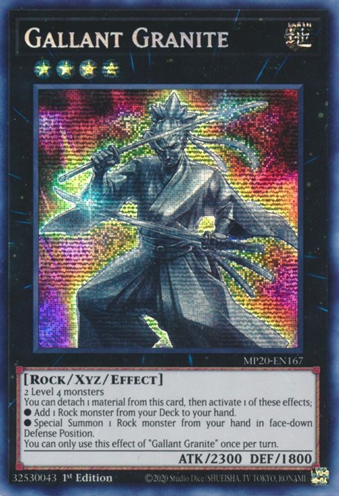 Gallant Granite (MP20-EN167) - Prismatic Secret Rare