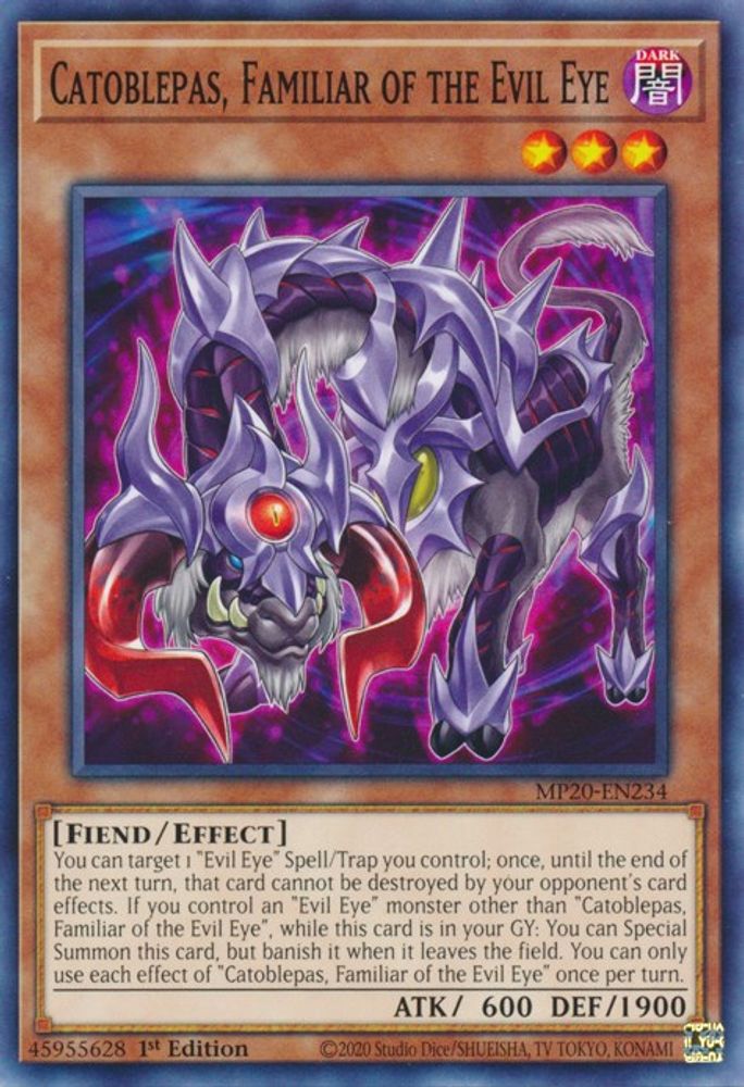 Catoblepas, Familiar of the Evil Eye (MP20-EN234) - Common