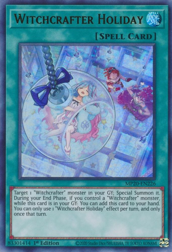 Witchcrafter Holiday (MP20-EN226) - Ultra Rare