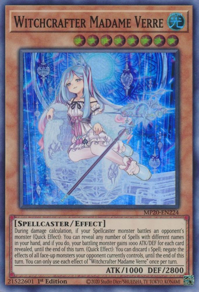 Sorcière Madame Verre [MP20-EN224] Super Rare 