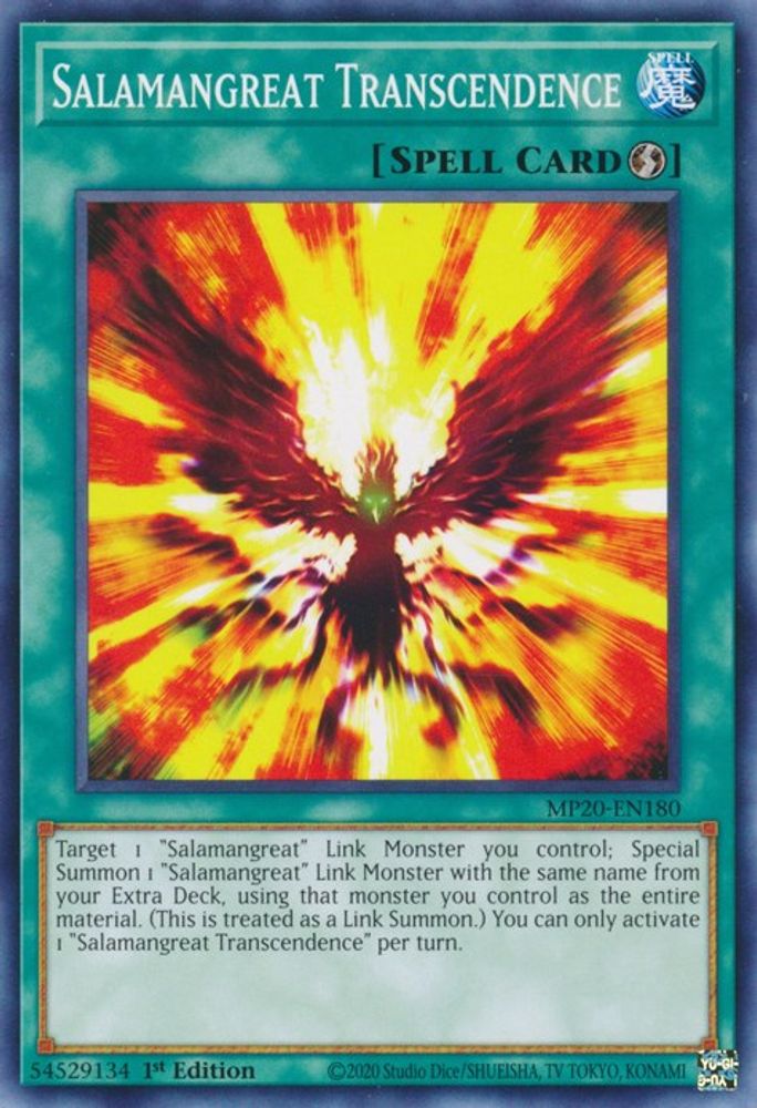 Salamangreat Transcendence (MP20-EN180) - Common