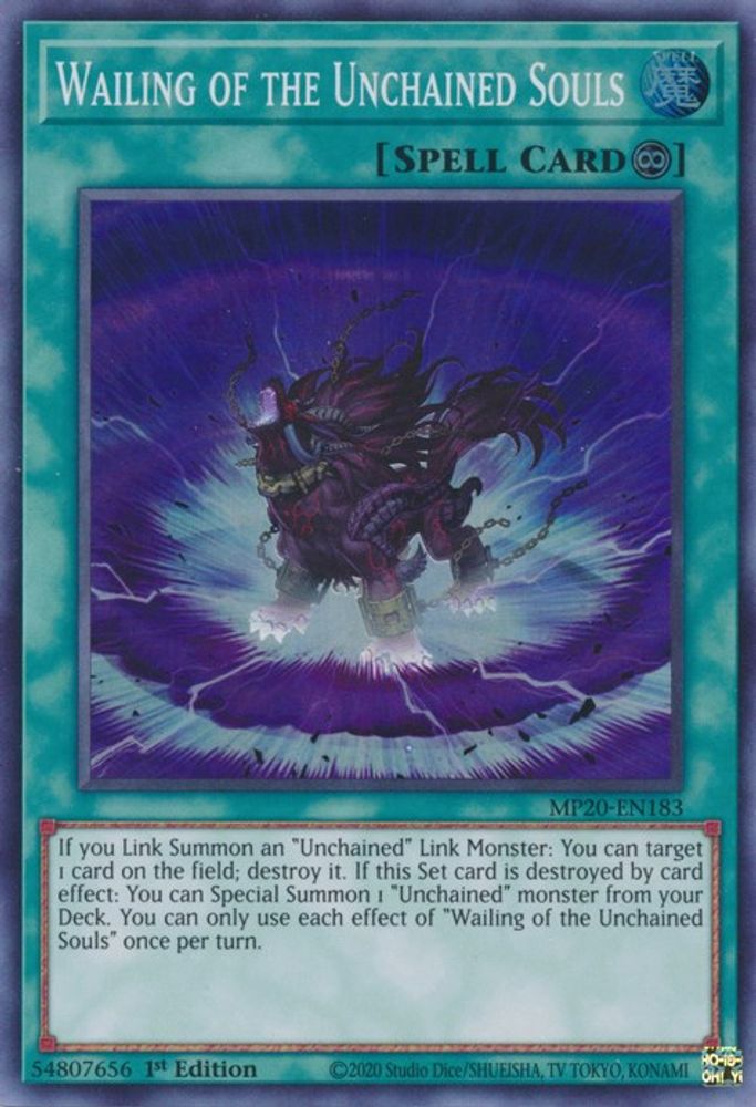Wailing of the Unchained Souls (MP20-EN183) - Super Rare