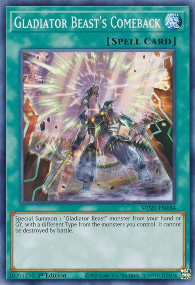 Gladiator Beast's Comeback (MP20-EN184) - Common