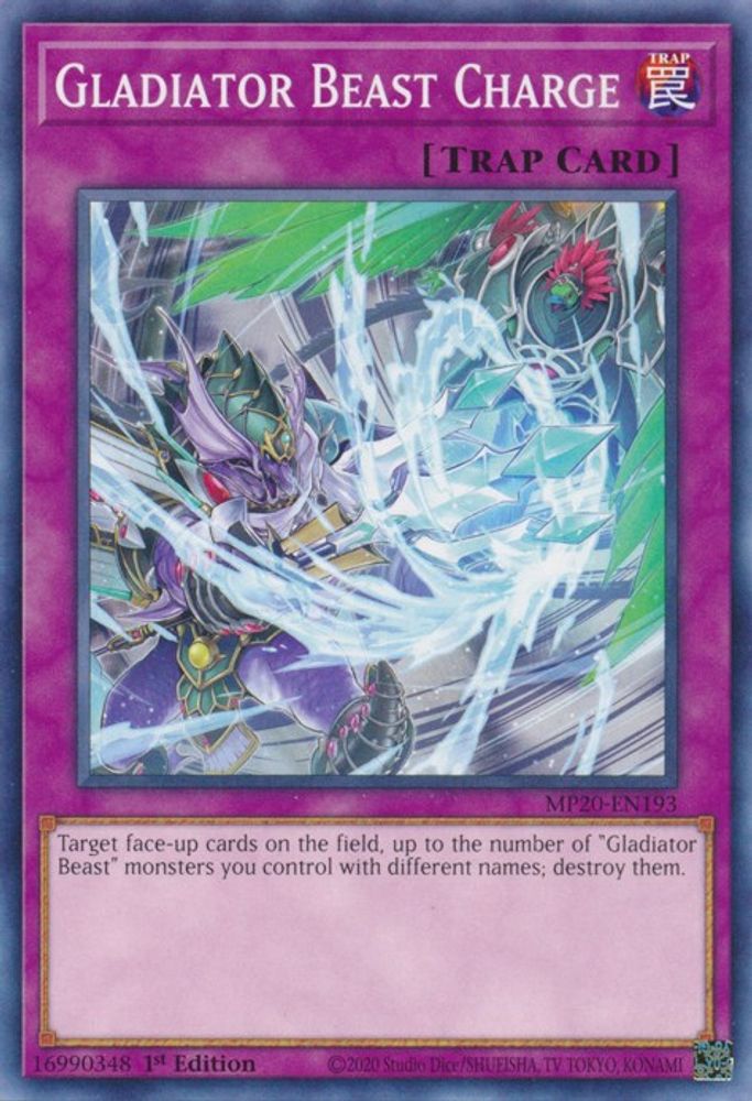 Gladiator Beast Charge (MP20-EN193) - Common