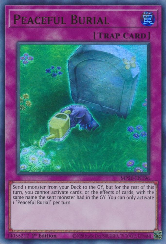 Peaceful Burial (MP20-EN196) - Ultra Rare