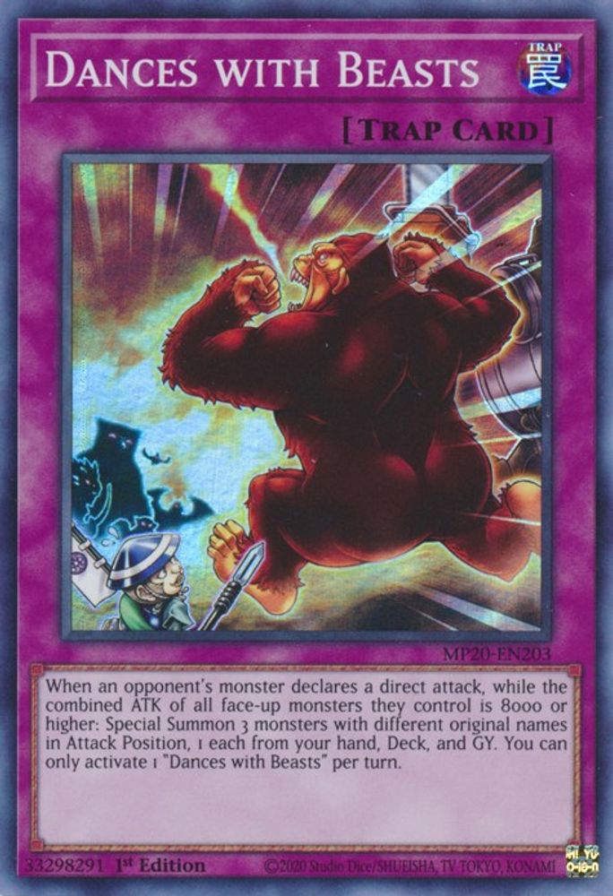 Dances with Beasts (MP20-EN203) - Super Rare