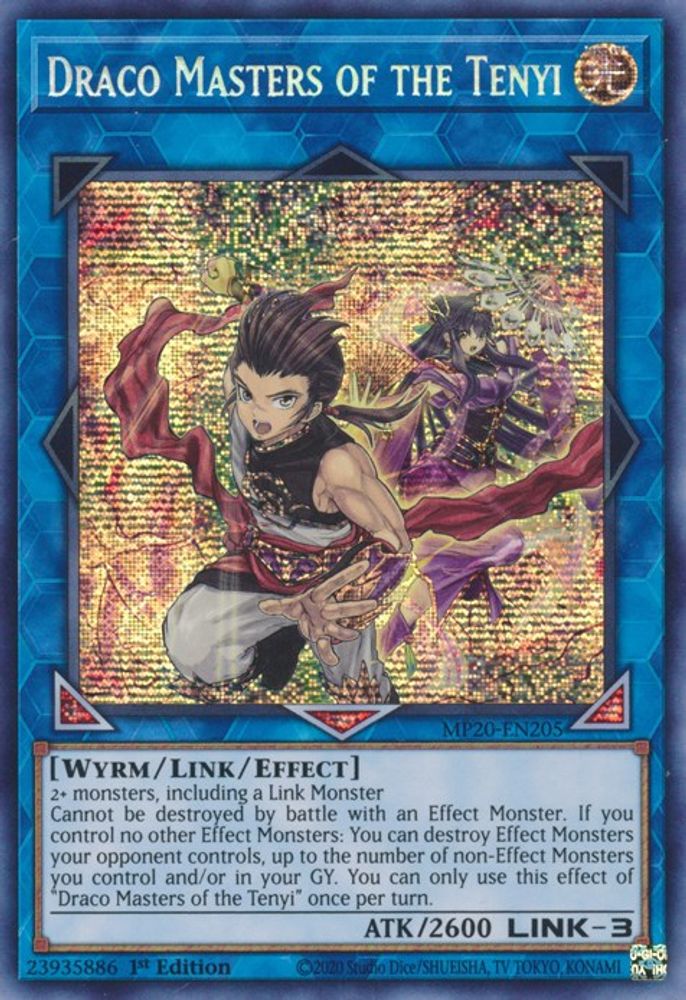 Draco Masters of the Tenyi (MP20-EN205) - Prismatic Secret Rare