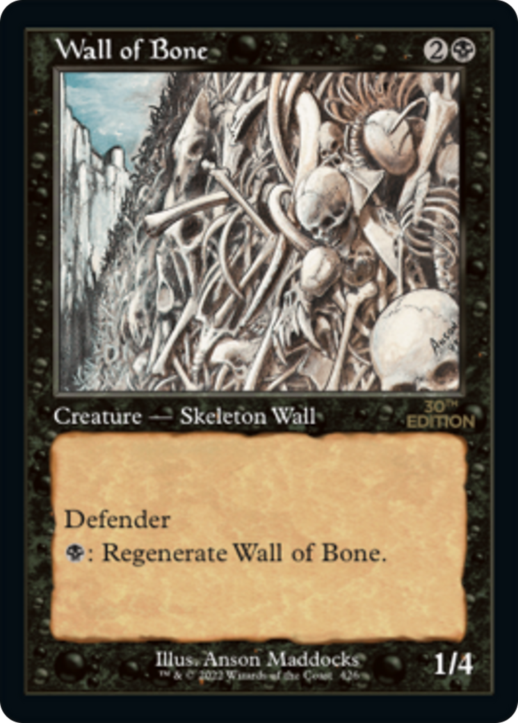 Wall of Bone (Rétro) [Édition 30e anniversaire] 