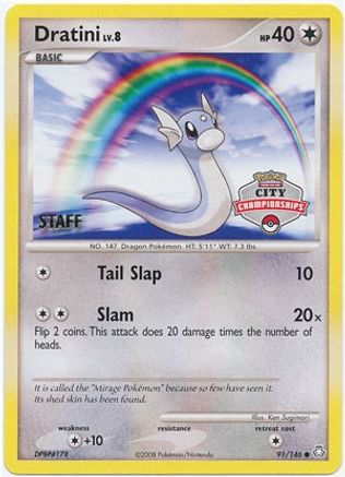 Dratini (91/146) (Personnel promotionnel du championnat de la ville) [Diamond &amp; Pearl : Legends Awakened] 