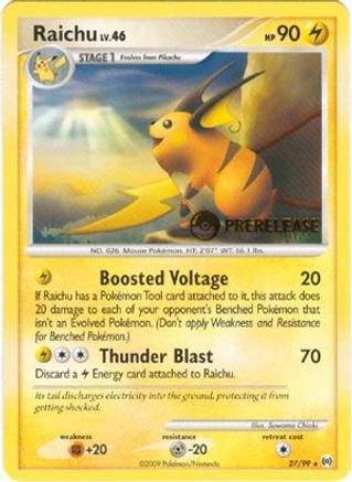 Raichu (27/99) (Promo avant-première) [Nintendo : Promos Black Star] 